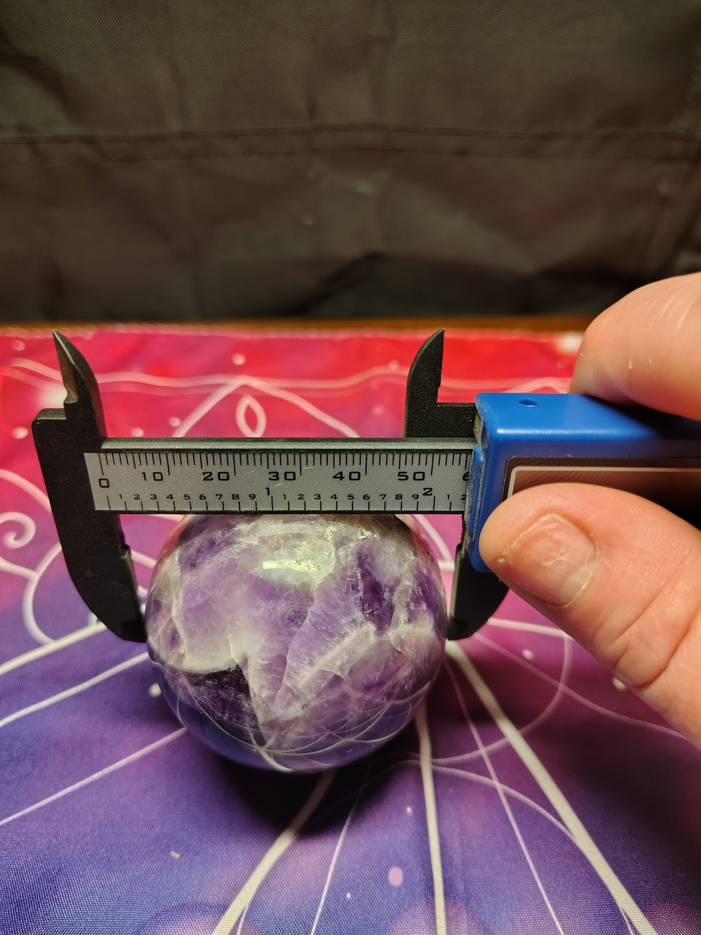 Chevron Amethyst Sphere
